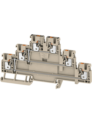 Weidmller - A3T 2.5 VL - 2428540000 - Terminal block A N/A Dark Beige, 0.5...2.5 mm2, A3T 2.5 VL - 2428540000, Weidmller