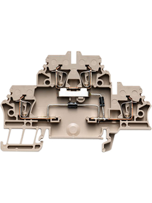 Weidmller - ZDK 2.5/D/6 - 1690060000 - Terminal block Z Series N/A Dark Beige, 0.5...2.5 mm2, ZDK 2.5/D/6 - 1690060000, Weidmller