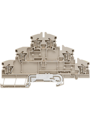 Weidmller - ZDLD 2.5-2N/PE/L/L - 1131750000 - Terminal block Z Series N/A Dark Beige, 0.5...2.5 mm2, ZDLD 2.5-2N/PE/L/L - 1131750000, Weidmller