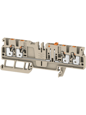 Weidmller - ADT 2.5 4C - 1989860000 - Test disconnect terminal block N/A Dark Beige, 0.5...2.5 mm2, ADT 2.5 4C - 1989860000, Weidmller