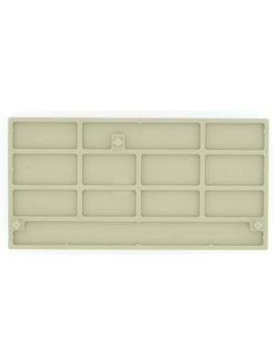 Weidmller - PAP 16 - End Plate N/A PAP 40.1 x 2.7 x 78.8 mm beige P-Serie, 1896290000, PAP 16, Weidmller