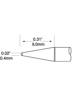 Metcal - UFTC-7CNL04 - Soldering tip Conical / Long Reach 380 C, UFTC-7CNL04, Metcal