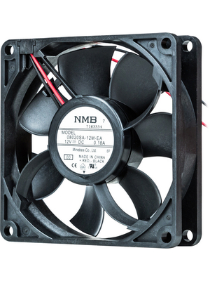 NMB - 08020SA-12M-EA-00 - Axial fan 80 x 80 x 20 mm 67.8 m3/h 12 VDC 1.56 W, 08020SA-12M-EA-00, NMB