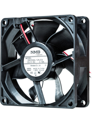 NMB - 08025SA-12N-EA-D0 - Axial fan 80 x 80 x 25 mm 70.2 m3/h 12 VDC 1.68 W, 08025SA-12N-EA-D0, NMB