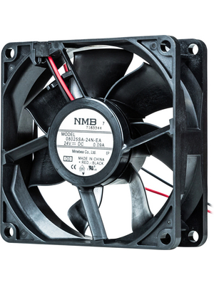 NMB - 08025SA-24N-EA-D0 - Axial fan 80 x 80 x 25 mm 70.2 m3/h 24 VDC 1.92 W, 08025SA-24N-EA-D0, NMB