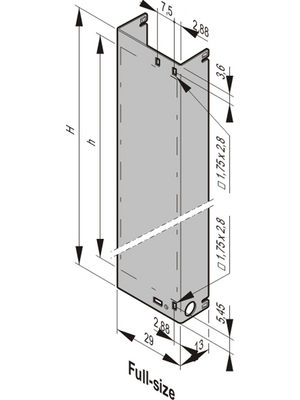 Pentair Schroff - 30849-404 - Front Panel 6 TE, 30849-404, Pentair Schroff