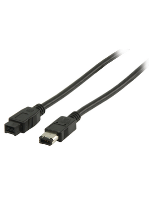 Valueline - VLCP62600B2.00 - FireWire cable 2.00 m black, VLCP62600B2.00, Valueline