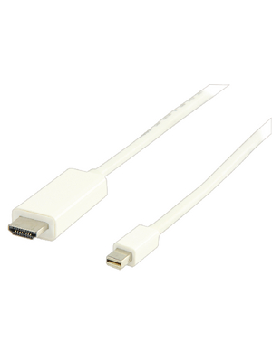 Valueline - VLMP37600W2.00 - Monitor cable 2.00 m white, VLMP37600W2.00, Valueline