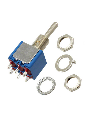 Apem - 5649AB - Toggle switch Standard Lever on-off-on 2P, 5649AB, Apem