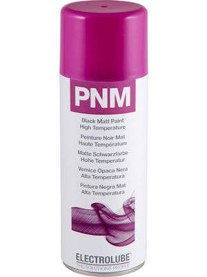 Electrolube - PNM 400, CH DE - Industrial paint, mat black Spray 400 ml, PNM 400, CH DE, Electrolube