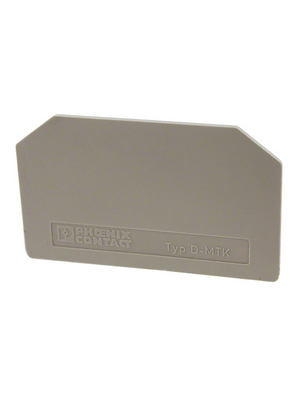 Phoenix Contact - D-MTK - Accessories for Phoenix Contact Terminals, Endcover and Covers grey, D-MTK, Phoenix Contact