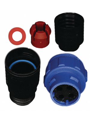 Bulgin - PX0411/04S/4550 - Coupling socket Buccaneer 400, 4-pole Poles 4, PX0411/04S/4550, Bulgin