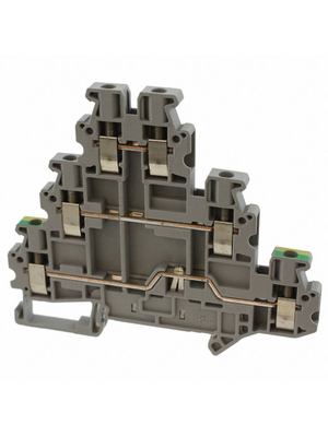 Phoenix Contact - UT 2,5-PE/L/L - Terminal block grey 0.14...4 mm2, UT 2,5-PE/L/L, Phoenix Contact