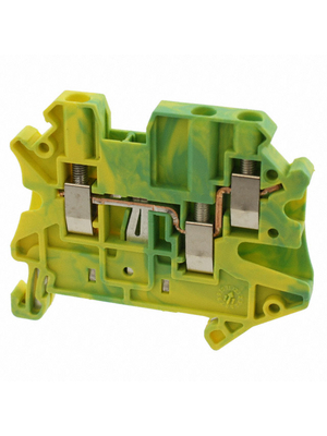 Phoenix Contact - UT 2,5-TWIN PE - Terminal block green-yellow 0.14...2.5 mm2, UT 2,5-TWIN PE, Phoenix Contact