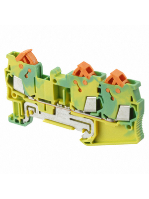 Phoenix Contact - QTC 1,5-TWIN PE - Terminal block yellow/green 0.25...1.5 mm2, QTC 1,5-TWIN PE, Phoenix Contact