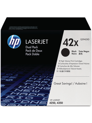 Hewlett Packard (DAT) - Q5942XD - Toner duopack 42X black, Q5942XD, Hewlett Packard (DAT)