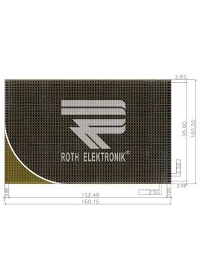 Roth Elektronik - RE500-LF - Laboratory card FR4 epoxy heat tin-plated, RE500-LF, Roth Elektronik