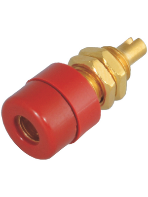 SKS Kontakttechnik - BIL 20 AU ROT / RED_O - Socket ? 4 mm red CAT I N/A, BIL 20 AU ROT / RED_O, SKS Kontakttechnik