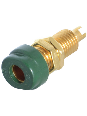 SKS Kontakttechnik - BUG 10 AU GRN / GREEN - Socket ? 4 mm green CAT I N/A, BUG 10 AU GRN / GREEN, SKS Kontakttechnik