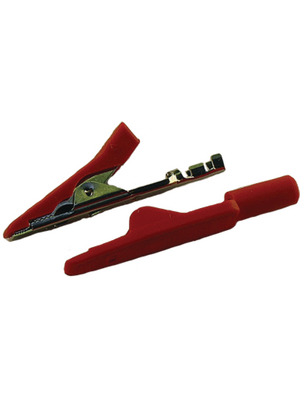 SKS Kontakttechnik - MA 1 CRIMP ROT / RED - Crocodile clip ? 2 mm red 30 VAC 60 VDC, 8 A, MA 1 CRIMP ROT / RED, SKS Kontakttechnik