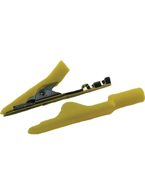 SKS Kontakttechnik - MA 1 CRIMP GELB / YELLOW - Crocodile clip ? 2 mm yellow 30 VAC 60 VDC, 8 A, MA 1 CRIMP GELB / YELLOW, SKS Kontakttechnik