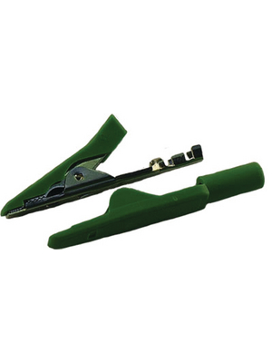 SKS Kontakttechnik - MA 1 CRIMP GRN / GREEN - Crocodile clip ? 2 mm green 30 VAC 60 VDC, 8 A, MA 1 CRIMP GRN / GREEN, SKS Kontakttechnik