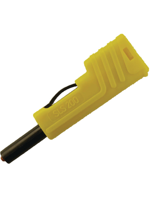 SKS Kontakttechnik - SLS 200 GELB / YELLOW - Safety plug ? 4 mm yellow CAT I N/A, SLS 200 GELB / YELLOW, SKS Kontakttechnik