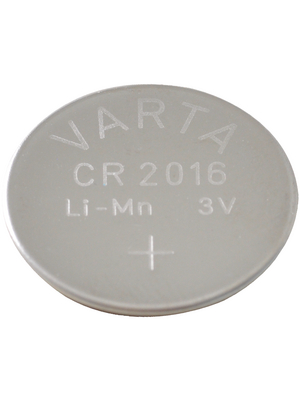 VARTA - CR2016 - Button cell battery,  Lithium, 3 V, 90 mAh, CR2016, VARTA