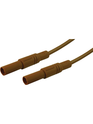 SKS Kontakttechnik - MLS GG 200/2.5 BRAUN / BROWN - Safety test lead ? 4 mm brown 200 cm 2.5 mm2 CAT III, MLS GG 200/2.5 BRAUN / BROWN, SKS Kontakttechnik