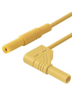 SKS Kontakttechnik - MLS WG 100/1 GELB / YELLOW - Safety test lead ? 4 mm yellow 100 cm 1 mm2 CAT III, MLS WG 100/1 GELB / YELLOW, SKS Kontakttechnik