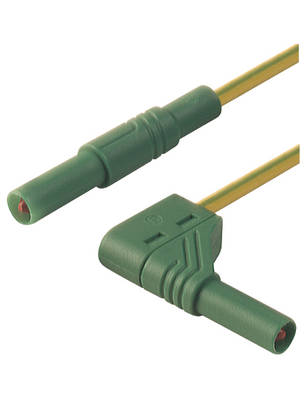 SKS Kontakttechnik - MLS WG 100/2.5 GELB/GRN, YELL - Safety test lead ? 4 mm yellow/green 100 cm 2.5 mm2 CAT III, MLS WG 100/2.5 GELB/GRN, YELL, SKS Kontakttechnik