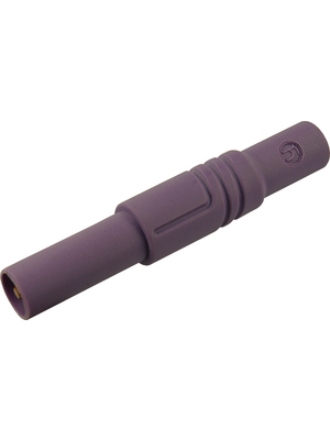 SKS Kontakttechnik - LAS S G VIOLETT / VIOLET - Safety plug ? 4 mm violet CAT III N/A, LAS S G VIOLETT / VIOLET, SKS Kontakttechnik