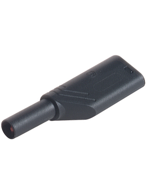 SKS Kontakttechnik - LAS S WS SCHWARZ / BLACK - Safety plug ? 4 mm black CAT II N/A, LAS S WS SCHWARZ / BLACK, SKS Kontakttechnik