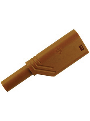 SKS Kontakttechnik - LAS S WS BRAUN / BROWN - Safety plug ? 4 mm brown CAT II N/A, LAS S WS BRAUN / BROWN, SKS Kontakttechnik