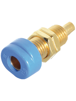 SKS Kontakttechnik - BUG 10 AU BLAU / BLUE - Socket ? 4 mm blue CAT I N/A, BUG 10 AU BLAU / BLUE, SKS Kontakttechnik