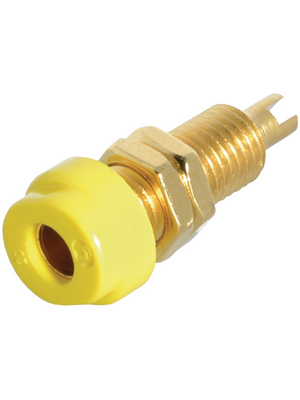 SKS Kontakttechnik - BUG 10 AU GELB / YELLOW - Socket ? 4 mm yellow CAT I N/A, BUG 10 AU GELB / YELLOW, SKS Kontakttechnik