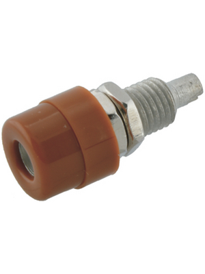 SKS Kontakttechnik - BIL 30 BRAUN / BROWN - Socket ? 4 mm brown CAT I N/A, BIL 30 BRAUN / BROWN, SKS Kontakttechnik