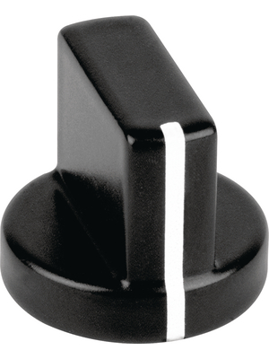 Mentor - 5581.4631 - Aluminium wing knob with line black 17.4 mm, 5581.4631, Mentor