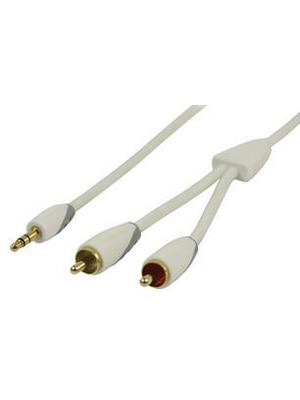 Bandridge - BBM22200W10 - Audio cable 1.00 m white, BBM22200W10, Bandridge