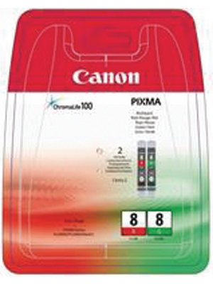 Canon Inc - CLI-8R/G - Ink multipack CLI-8 red / green, CLI-8R/G, Canon Inc