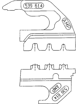 TE Connectivity - 539614-1 - Crimping dies, 539614-1, TE Connectivity