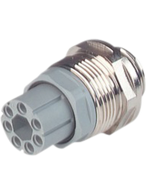 Belden Hirschmann - N 6 R AF - Circular Connector, Female, 6+PE, straight, M26 x 1.5 / PG13.5, N 6 R AF, Belden Hirschmann