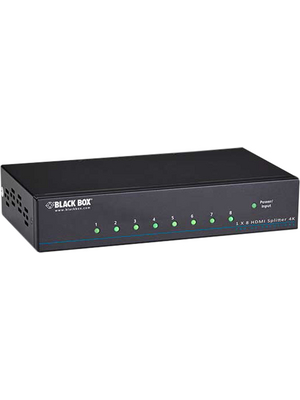 Black Box - VSP-HDMI1X8-4K - HDMI Splitter 1 x 8, VSP-HDMI1X8-4K, Black Box