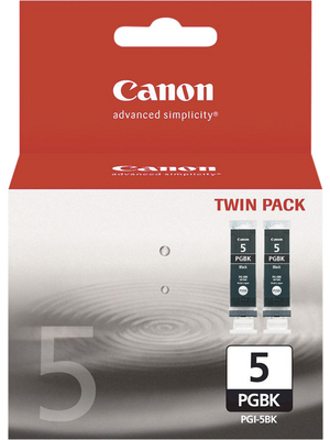 Canon Inc - PGI-5BKTWIN - Ink twin pack PGI-5 black, PGI-5BKTWIN, Canon Inc