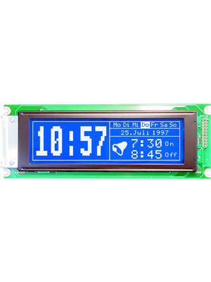 Electronic Assembly - EA W240-6K2LED - LCD-graphic display 240 x 64 Pixel,yellow-green, EA W240-6K2LED, Electronic Assembly