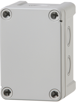 Fibox - TAM 090706 enclosure - Plastic enclosure grey, RAL 7035 65 x 60 mm ABS IP 65, Grey knock-out base with grey cover, TAM 090706 enclosure, Fibox