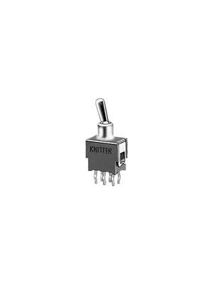 Knitter-Switch - ATE 2 H - PCB toggle switch Pin Connections / THT 48 VAC/DC 50 mA, ATE 2 H, Knitter-Switch