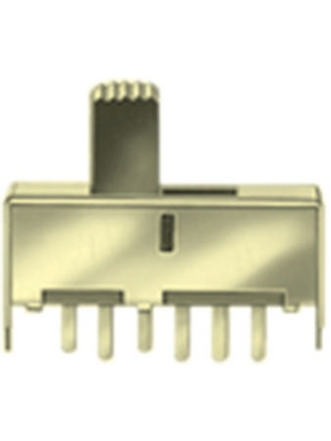 Knitter-Switch - MFP 231 P - Miniature slide switch on-on-on 25.0 x 7.7 x 16.0 mm 2P, MFP 231 P, Knitter-Switch