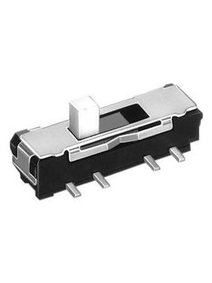 Knitter-Switch - MMS 228 T - Micro-miniature slide switch on-on 12.4 x 3.6 x 5.8 mm 2P, MMS 228 T, Knitter-Switch