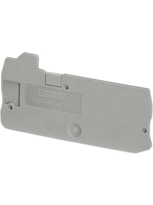 Phoenix Contact - D-PTU 4-TWIN - End plate, grey, D-PTU 4-TWIN, Phoenix Contact